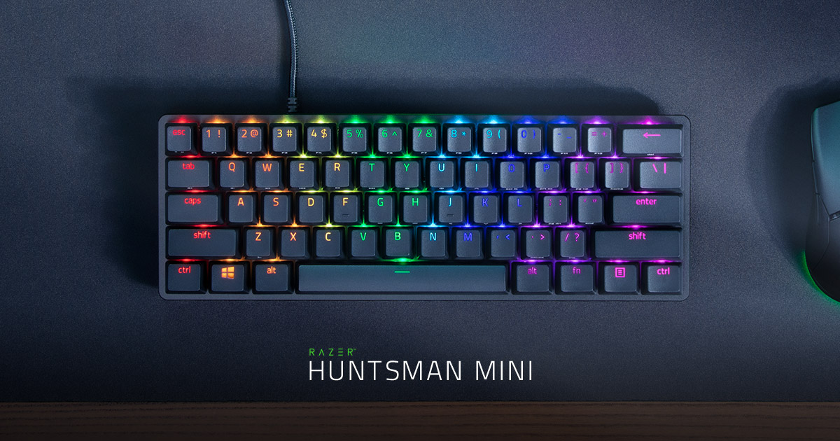 Razer lança versão compacta do “Huntsman” (teclado gamer com Switch