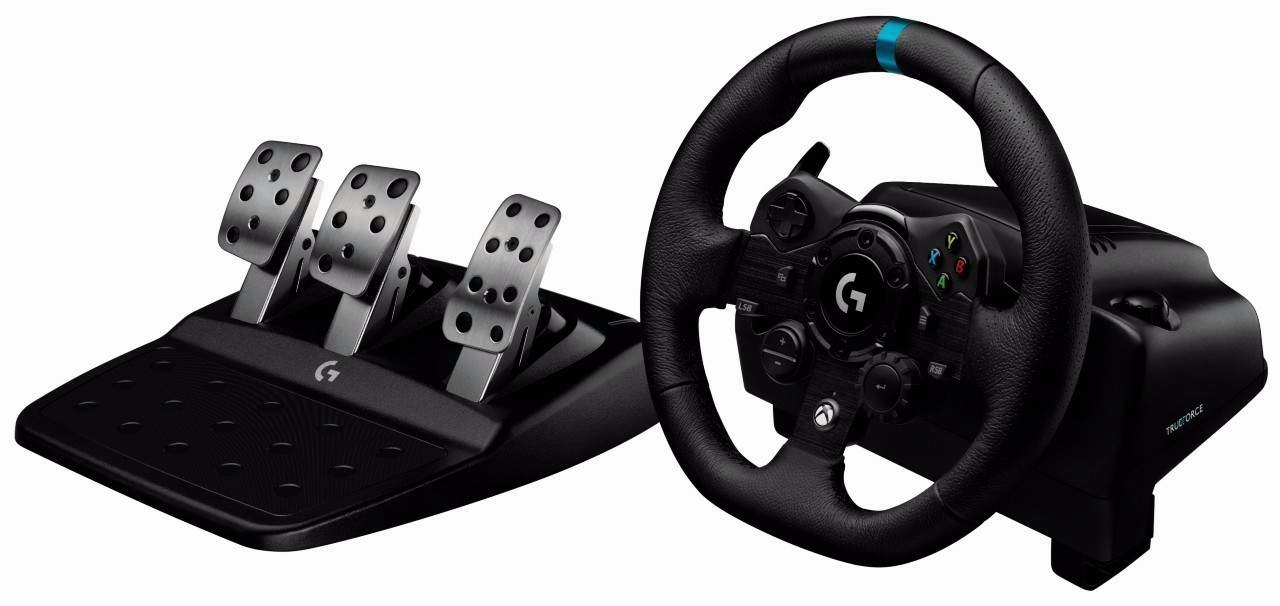 Logitech anuncia G923, volante e pedais com sistema TrueForce