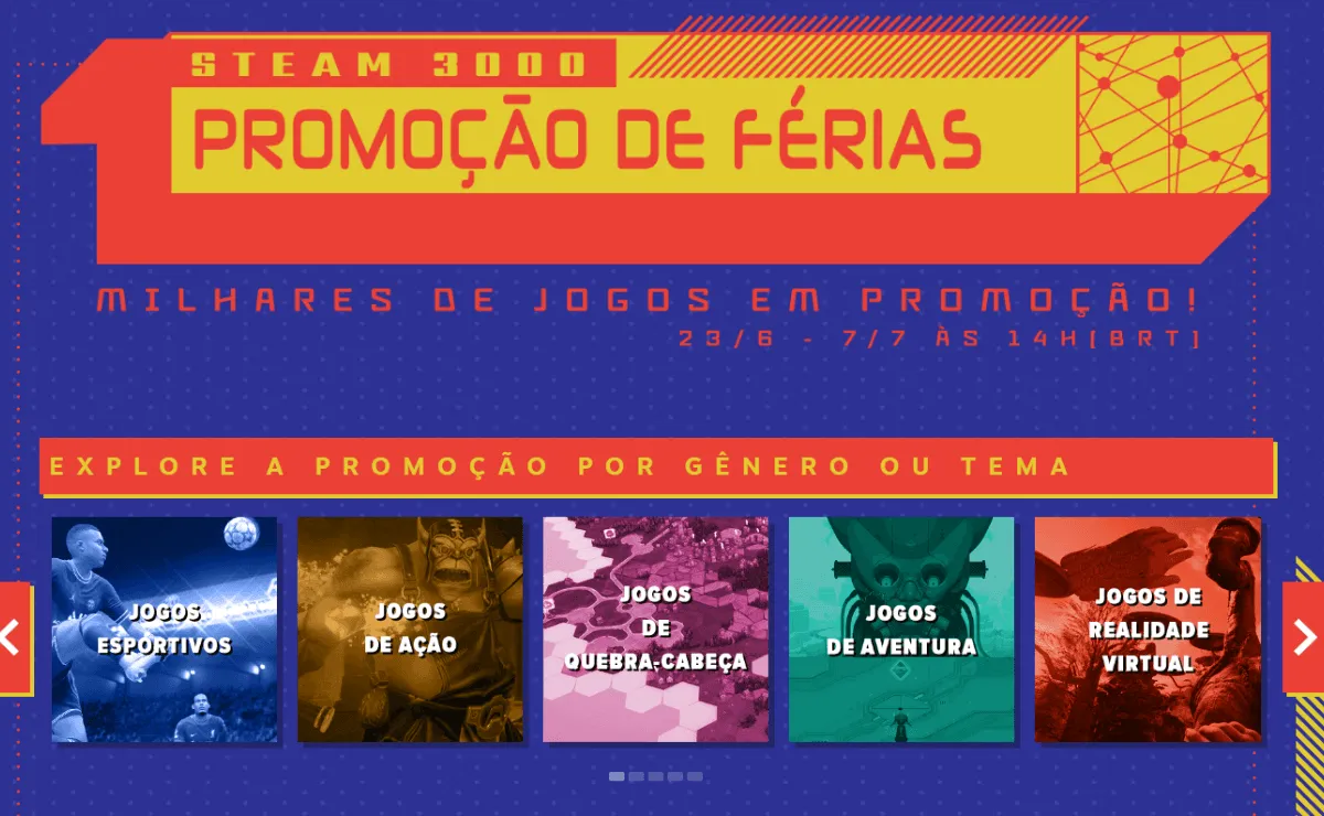 Steam deve dar início a mais uma grande promoção nesta semana