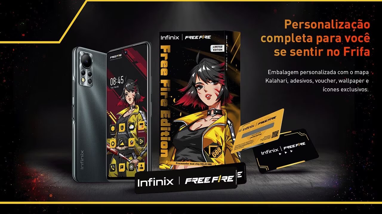 Smartphone Infinix Free Fire Limited Edition Full Hd 128gb 6gb Ram