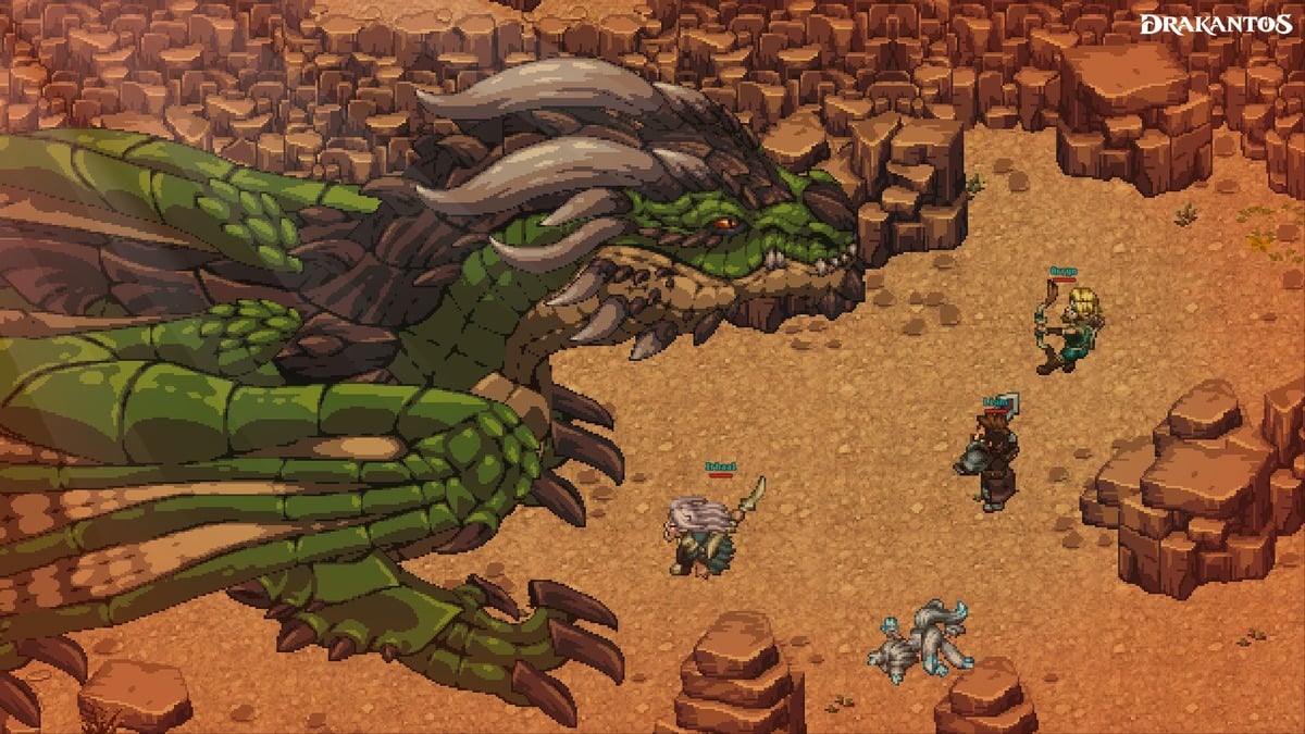 Devs de Drakantos, MMORPG em pixel art desenvolvido por brasileiros, quem lançar o jogo na metade do ano